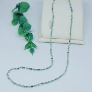 Beautiful Faceted Fluorite extra thin necklace ♥